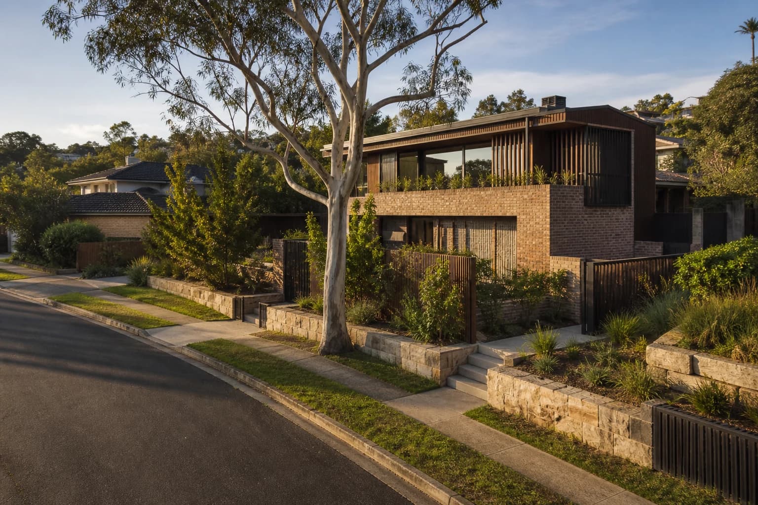 Concept visualisation — a finished home responding to its site and neighbourhood