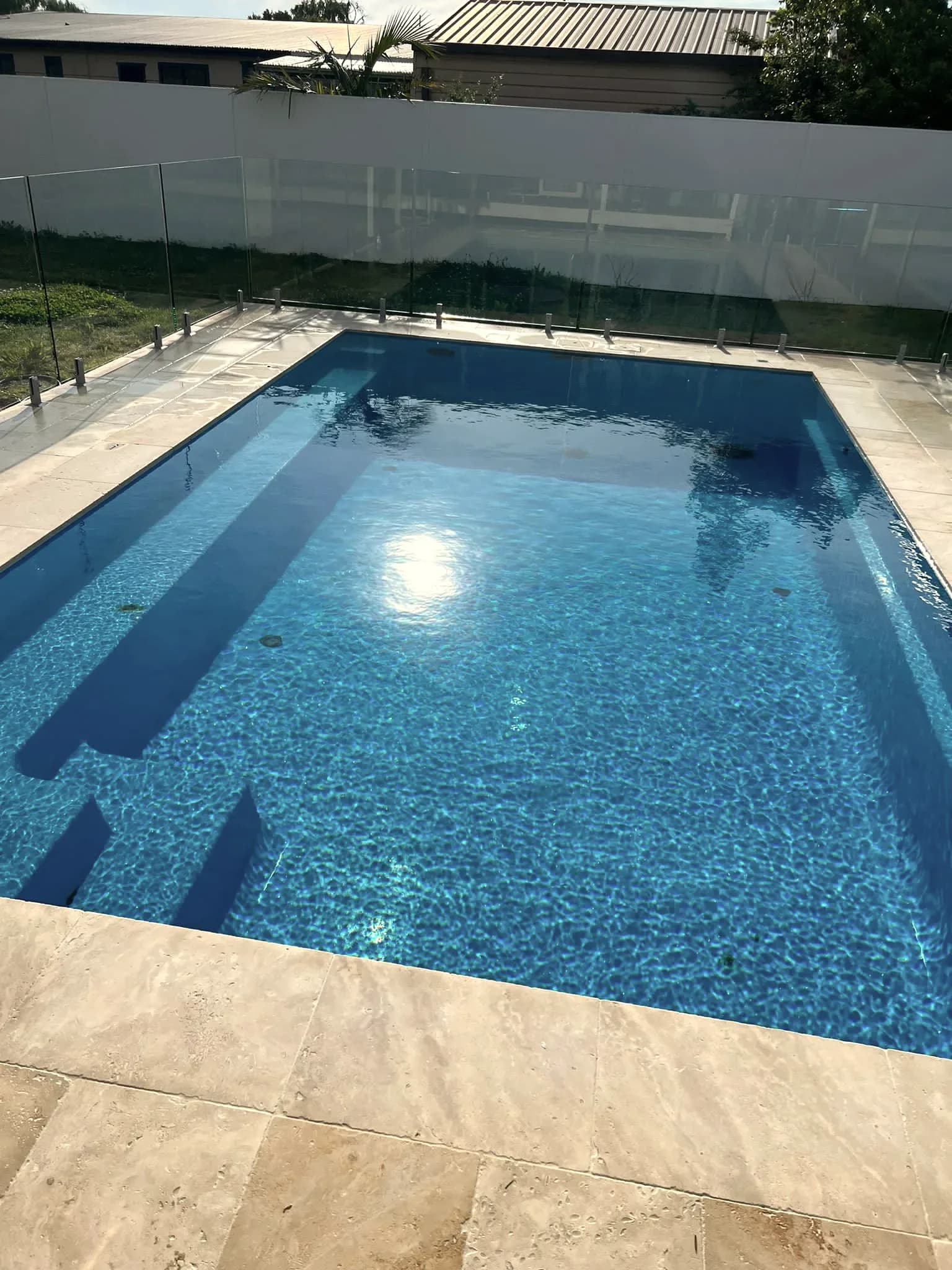 Greenwell — The completed pool in daylight
