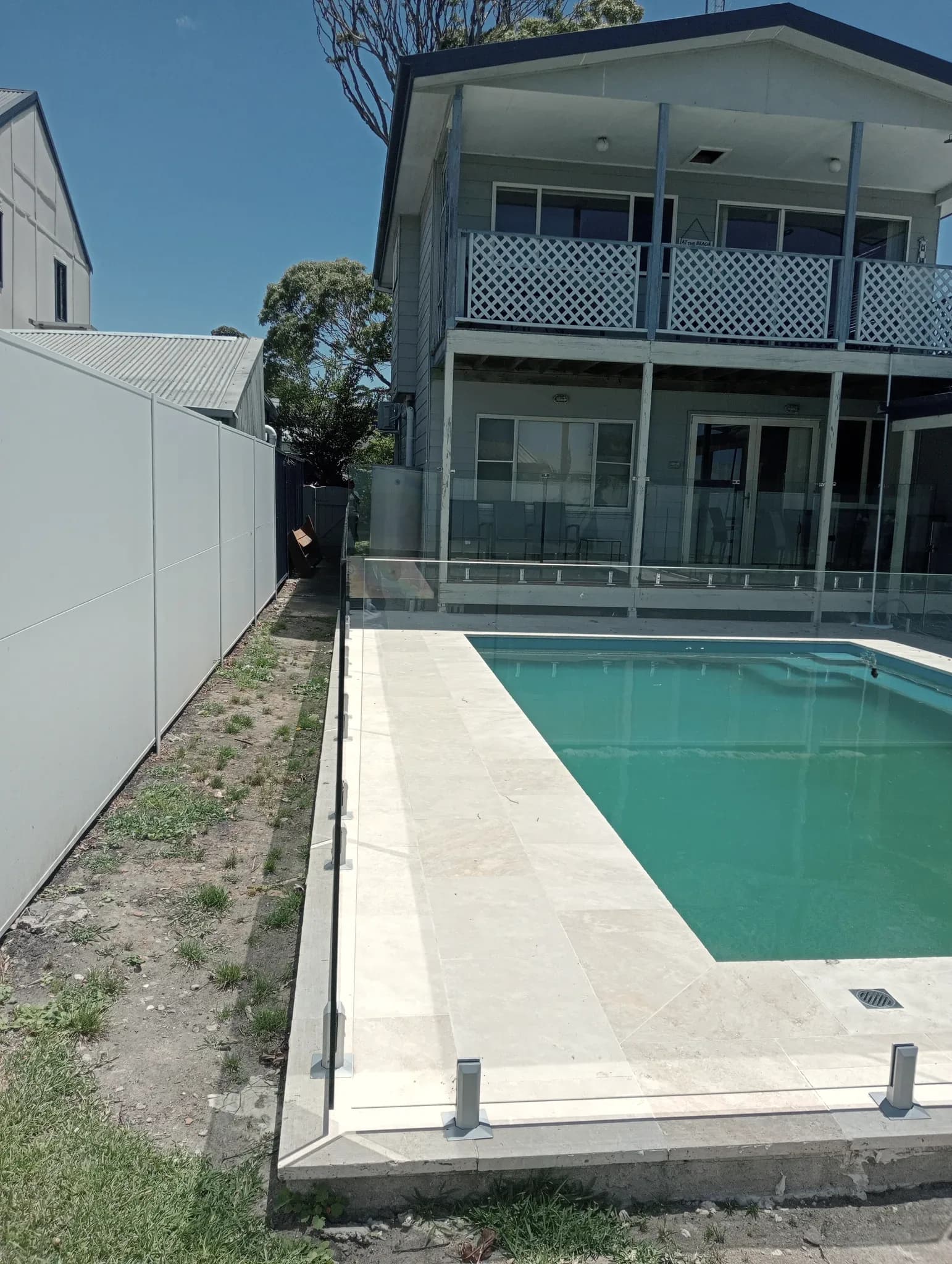 Greenwell — The pool, fencing and dwelling
