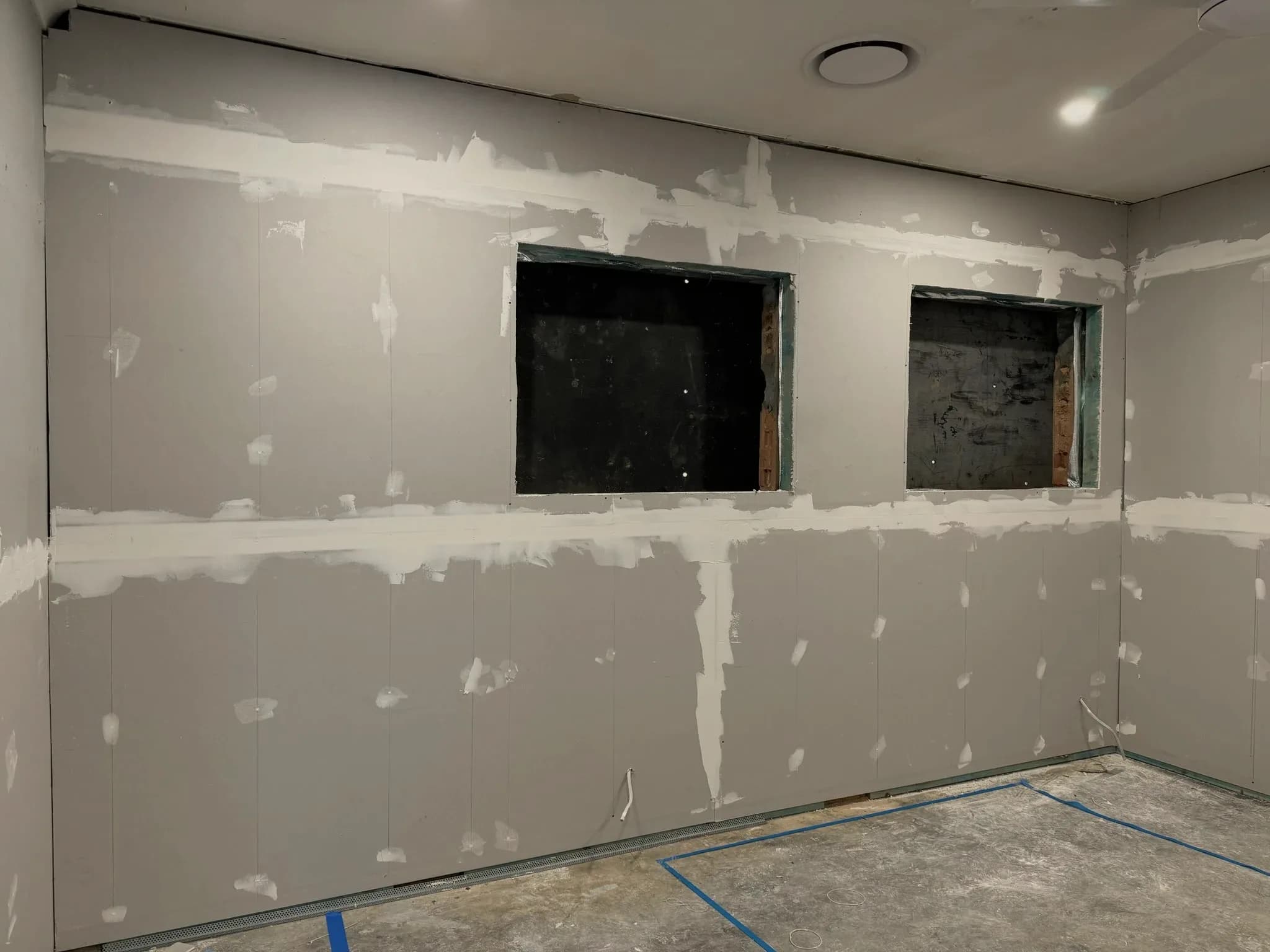 Cambridge Park — the garage conversion during works