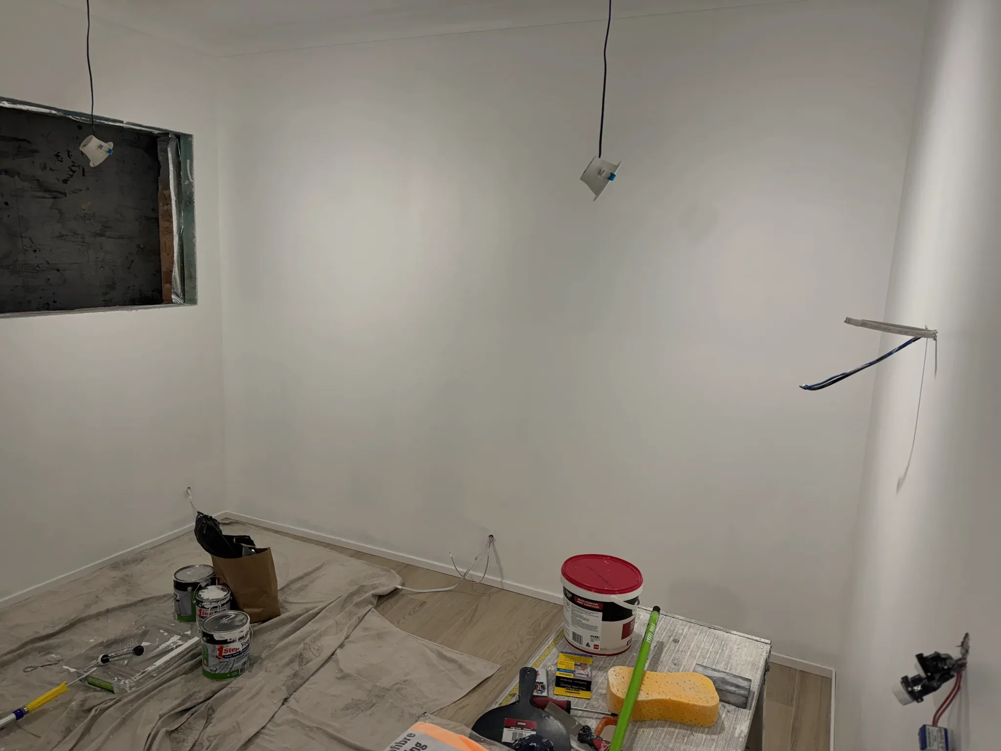 Cambridge Park — the garage conversion during works